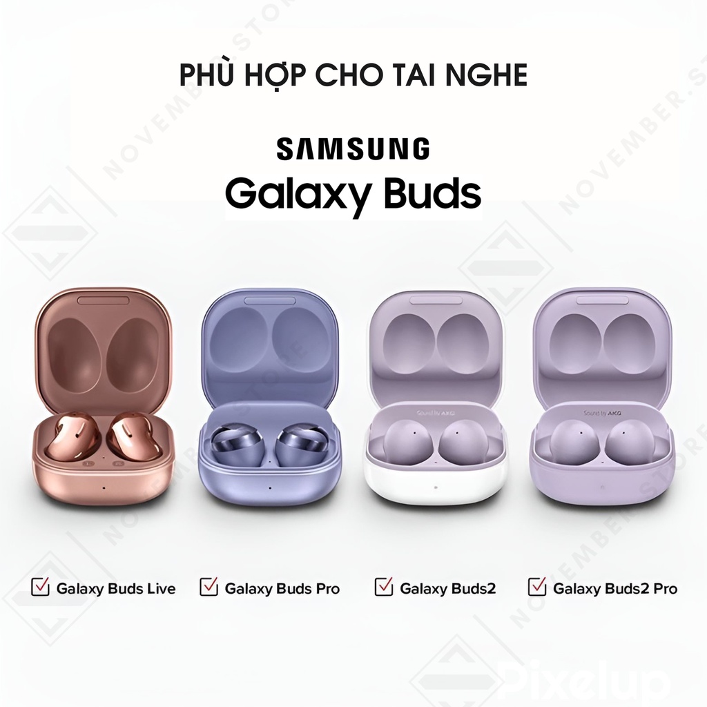 Ốp case cho Galaxy Buds2 Pro / Buds 2 / Buds FE / Buds Pro / Buds Live hình Nintendo - Tặng móc treo