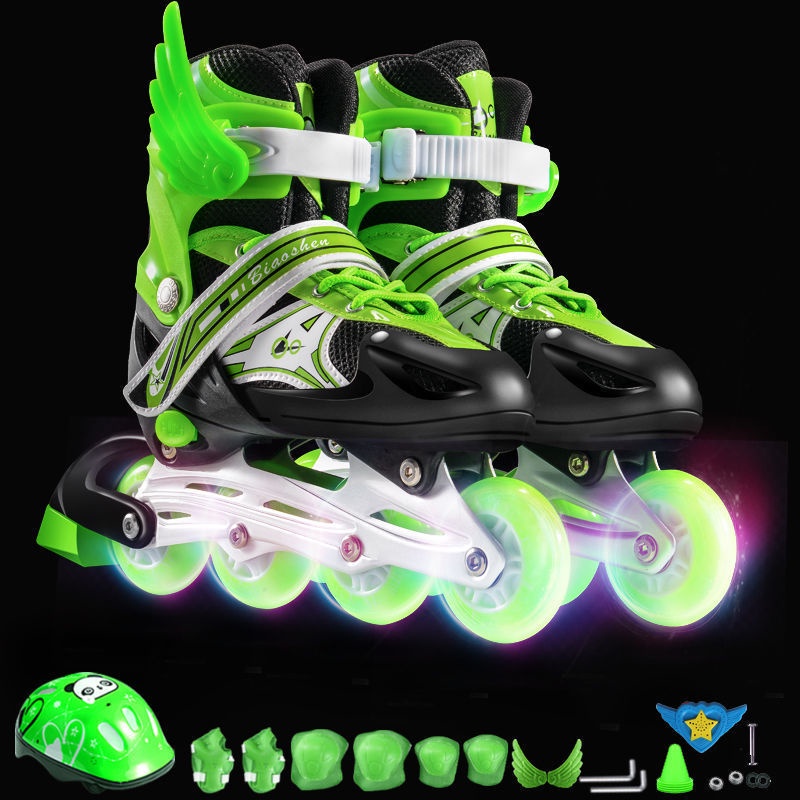 Giày trượt băng Bộ đầy đủ Giày trượt patin cho bé trai bé gái giày trượt patin Giày trượt patin một 