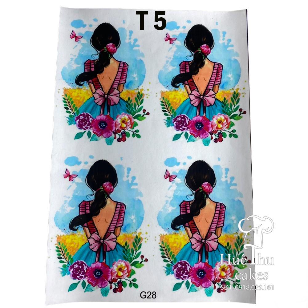 Tấm Decal Trong chủ đề Sinh Nhật, chữ dán tem dán lên bánh trang trí bánh rau câu, xôi hoa tiện lợi