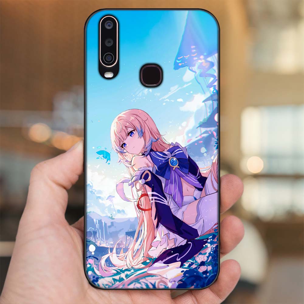 Ốp lưng Vivo Y12, Y15, Y17, U10 viền đen in hình Sangonomiya Kokomi Genshin Impact