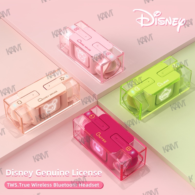 Tai nghe không dây Kam Disney DN03 TWS Cảm ứng thông minh Bluetooth 5.3 với ánh sáng và micrô chế độ kép Hiệu ứng âm thanh HIFI Tai nghe hoạt hình dễ thương Tai nghe thời trang Mickey và Minnie Hoa văn Âm thanh HD độ trễ thấp Chất lượng và thời lượng pin