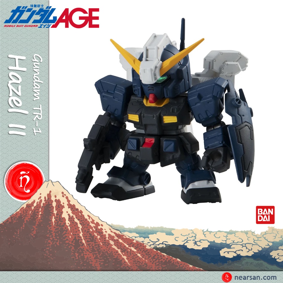 gundam tr-1 (hazel ii) mô hình sd gashapon senshi forte 14 bandai