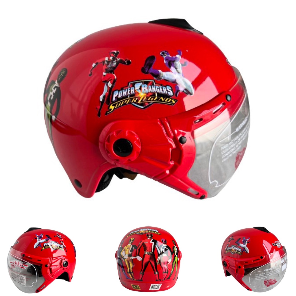 Mũ bảo hiểm trẻ em V&S Helmet VS103KS Đỏ siêu nhân - Phù hợp với bé từ 2 đến 5 tuổi, vòng đầu 50-52cm, Bé nặng dưới 18kg