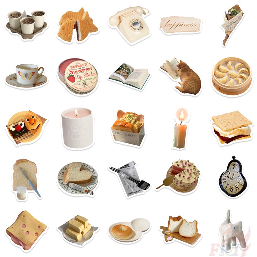 ❉ Set 03 Sticker IKEA Styles Series 03 Phong Cách Bắc Âu ❉ Bộ 50 Sticker Chống Thấm Nước Họa Tiết Doodle Hợp Thời Trang