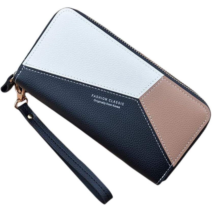 Ví Nữ Dáng Dài Có Khóa Kéo JP5 Đựng Điện Thoại / Tiền Xu Hai Ngăn Tiện Dụng
