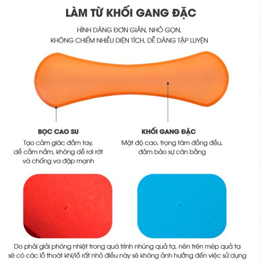 Tạ tay đơn tập thể hình chính hãng MDBuddy MD2021