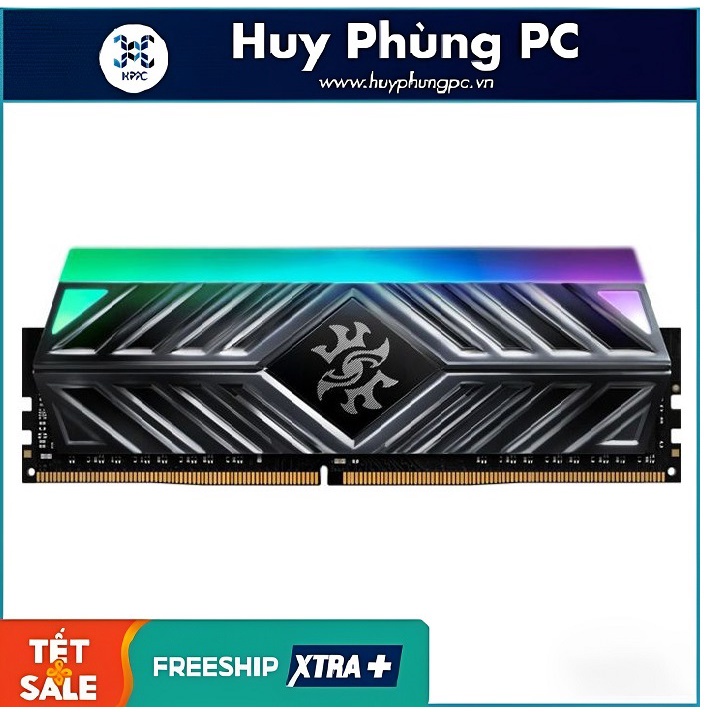 Ram Desktop Adata XPG Spectrix D41 RGB Grey 8GB (1x8GB) DDR4 3200Mhz | BigBuy360 - bigbuy360.vn