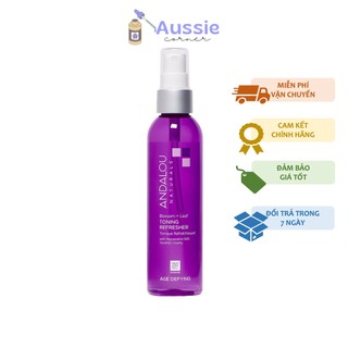 Nước hoa hồng trẻ hóa da Andalou Naturals Age Defying Blossom and Leaf Toning Refresher 178ml - Aussie Corner