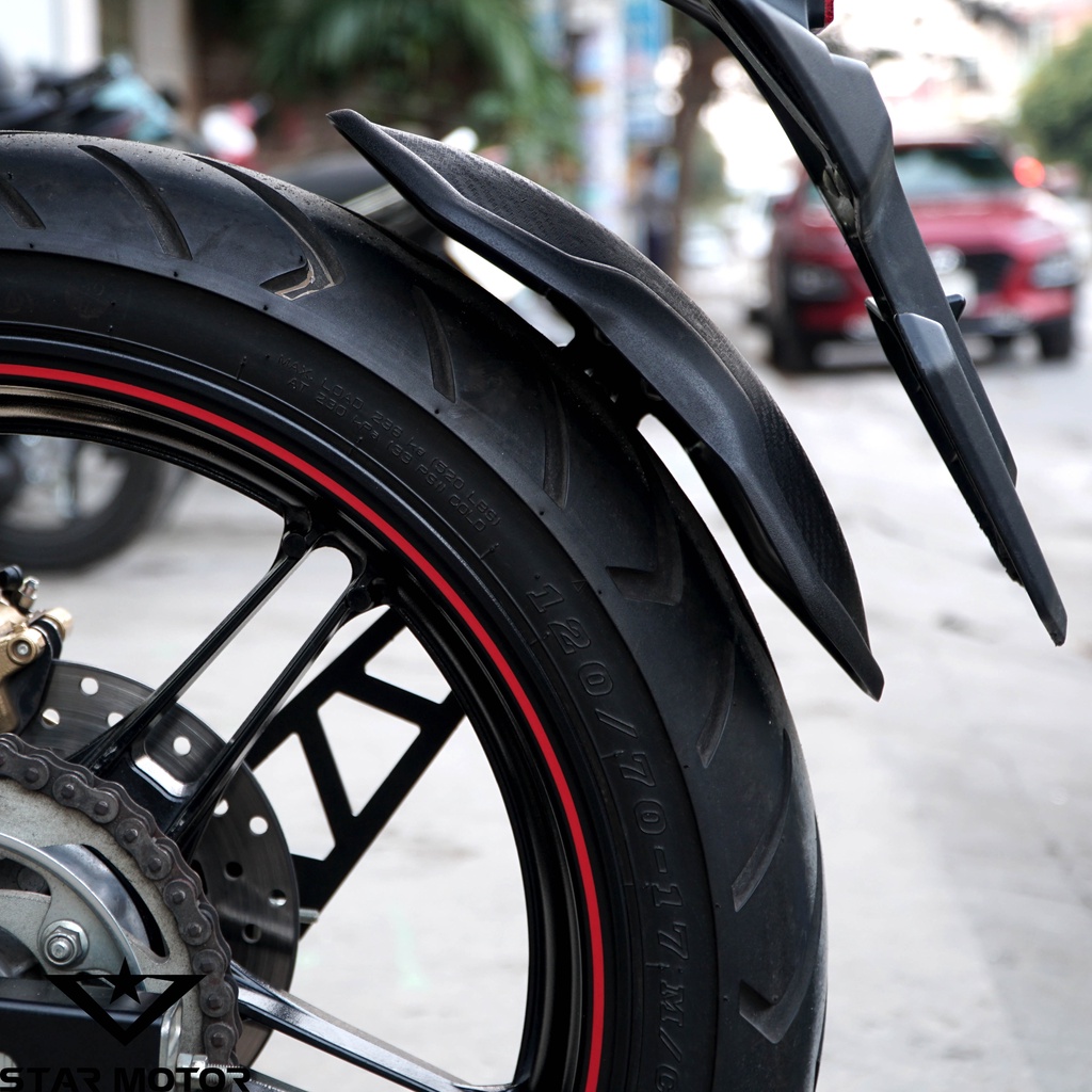 Dè chắn bùn Robot, chắn bùn 1 chân sơn Carbon dành cho các dòng xe Exciter, Winner, R15v3, MT15, PKL, PKN