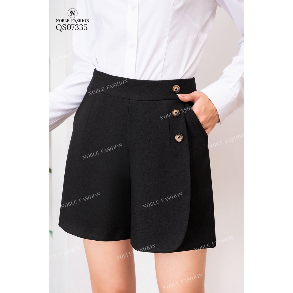 Quần short nữ 2 lớp vải Đũi xước nhật co giãn nhẹ Cao cấp dày dặn hàng thiết kế QS07355