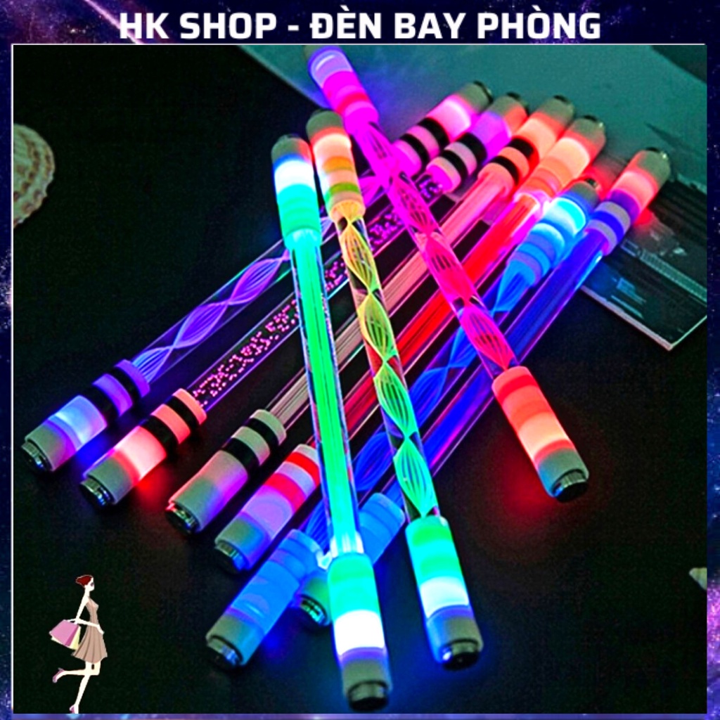 Bút Phát Sáng Quay Nghệ Thuật Viết Chữ có mod đèn led