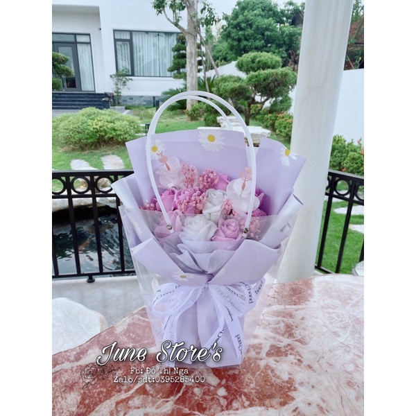 Bó Hoa 10 Bông Mix Hoa Khô