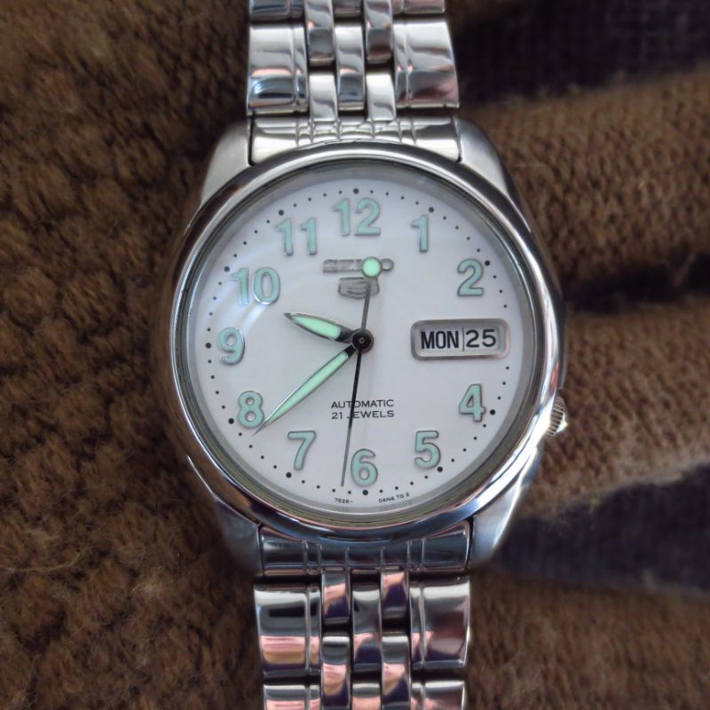 ĐỒNG HỒ CƠ NAM SEIKO 5 AUTOMATIC - NHẬT BÃI XỊN - TỰ ĐỘNG NẠP CÓT