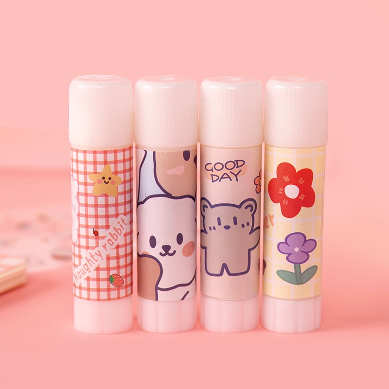 Hồ dán keo dán giấy khô dễ thương nhiều màu sắc cute giao ngẫu nhiên