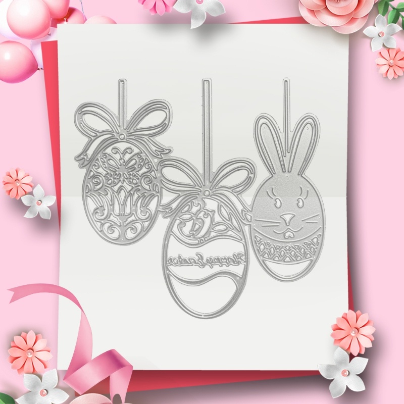 Khuôn Cắt Giấy Kim Loại Hình Trứng Phục Sinh