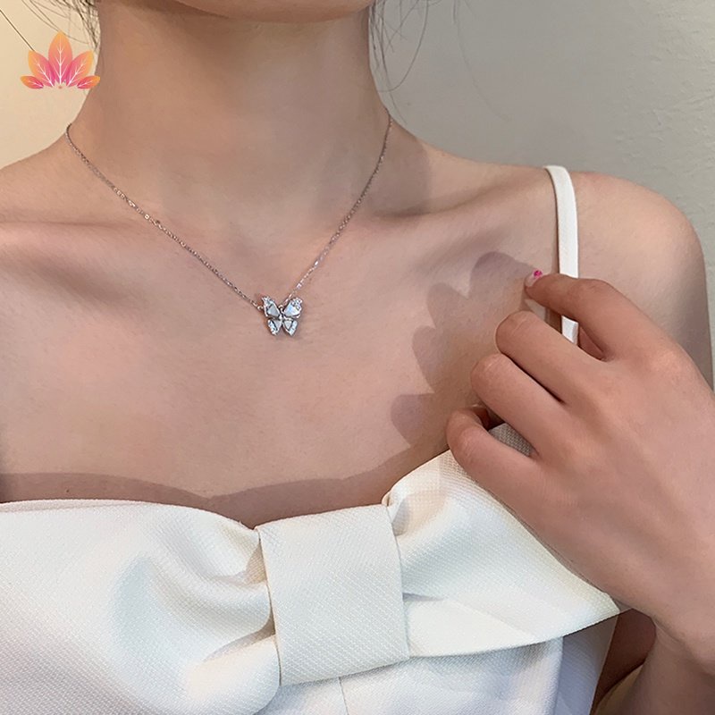 Vòng cổ Mặt Hình Bướm Đính Đá Sang Trọng JP5