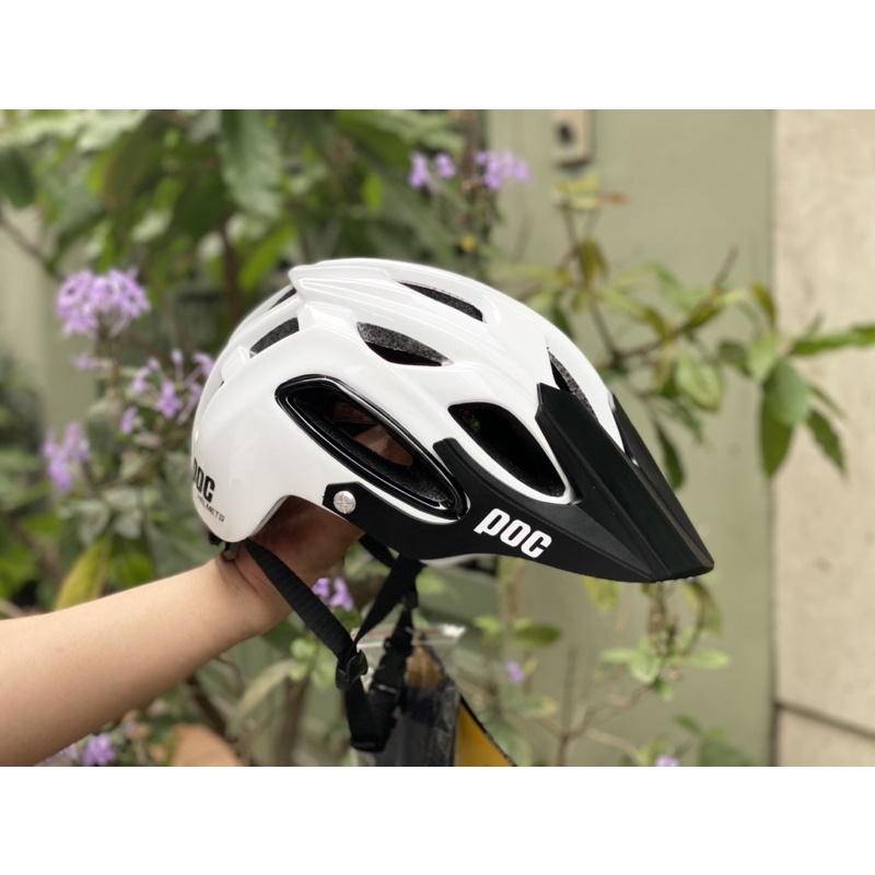 MŨ THỂ THAO POC 07 Trắng Cực Chất, kèm túi đựng, lót dự phòng và BH 12 tháng