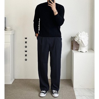 Quần vải rayon dáng rộng Wide Fit Pintuck Span Slacks