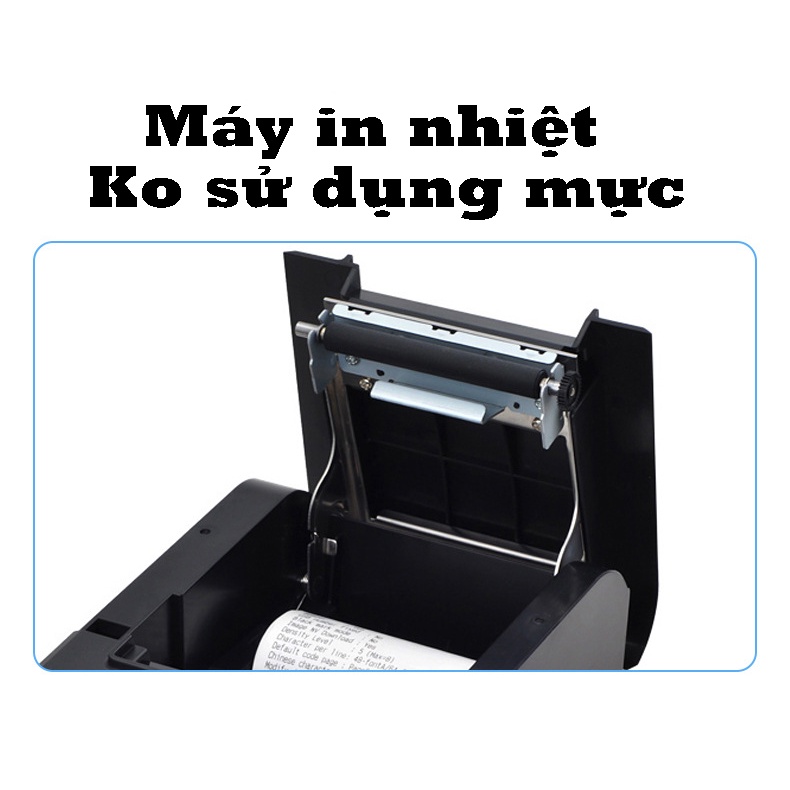 Máy in nhiệt KO DÂY WIFI in hóa đơn bán hàng - in bình luận livestream FB khổ giấy K80mm qua điện thoại laptop