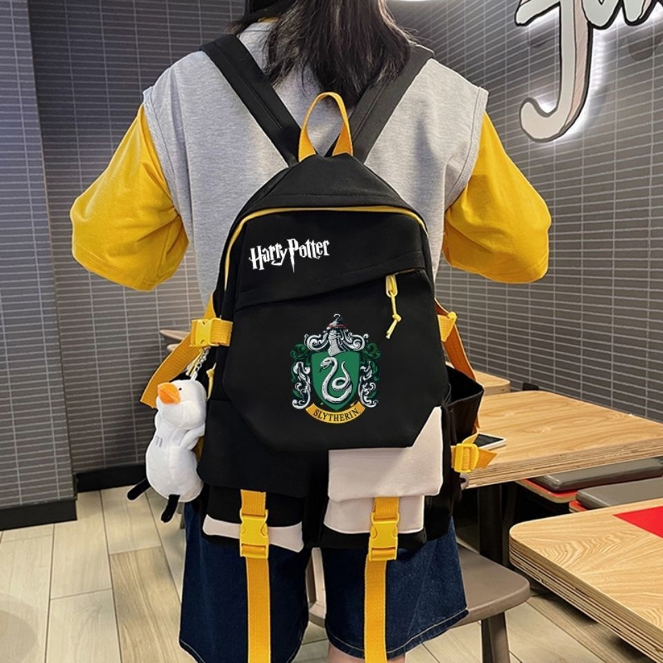 ♛Ba Lô Thời Trang Hàn Quốc In Hình Logo Phim Harry Potter Độc Đáo