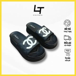 Dép lê nữ quai ngang đế bánh mì 5cm siêu nhẹ, sang chảnh
