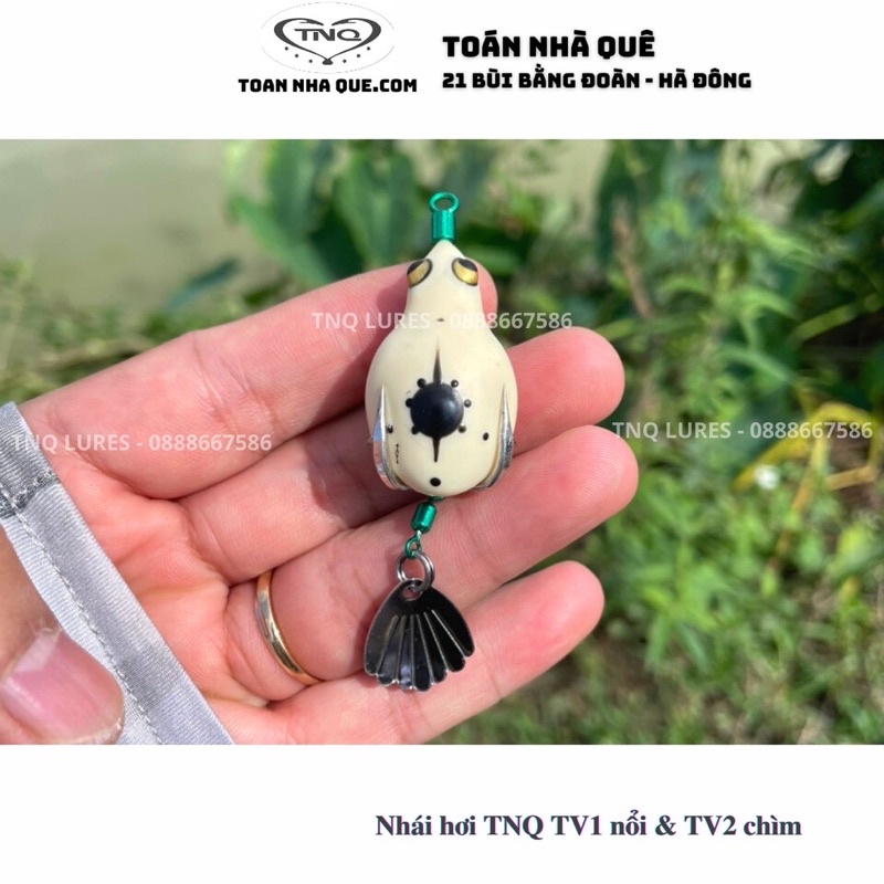 Mồi Lure Nhái Hơi TNQ TV1 nổi-7g, TV2 chìm 12g