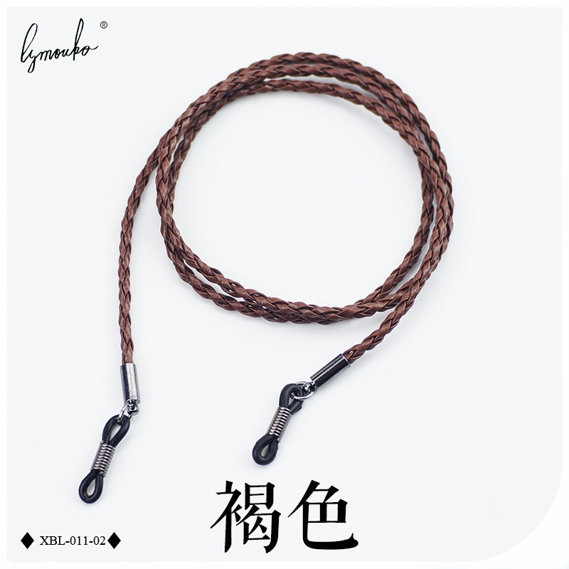 Dây Đeo Kính Mát Bằng Da Silicon Dày Dặn Chống Trượt Kèm Móc Cài Silicone Cho Nam