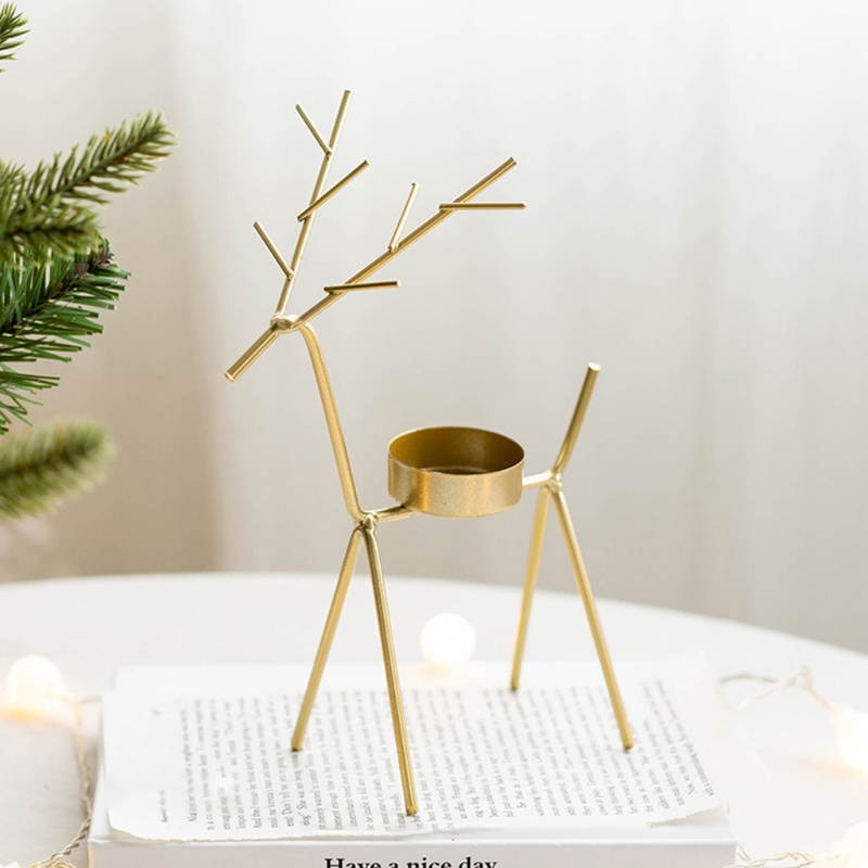 Giá Đỡ Nến Bằng Sắt Hình Cây Thông Giáng Sinh Trang Trí Nhà Cửa