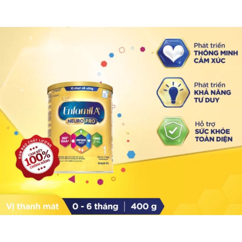 Sữa Enfamil A+ NeuroPro 1 400G