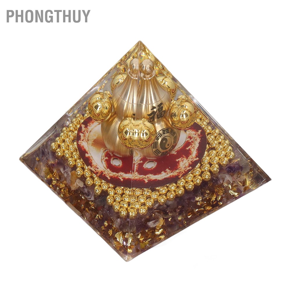 Đá Pha Lê Kim tự tháp 5cm Cân bằng năng lượng Để Bàn Trang trí Nhà cửa văn phòng