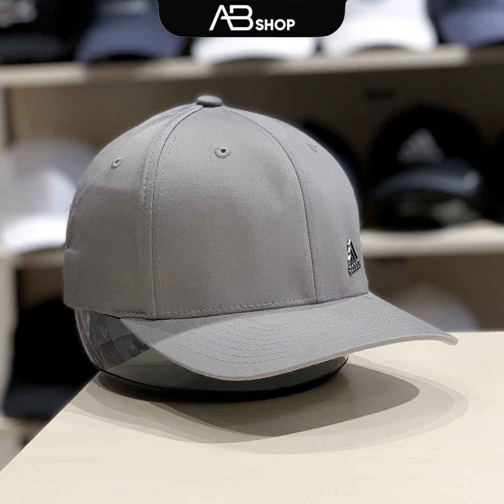 Mũ Lưỡi Trai Adidas Logo Inox Mini Bít Đuôi 2 màu