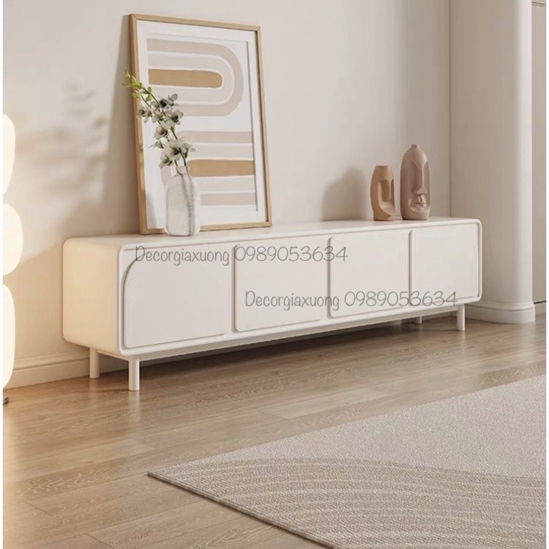 Kệ tivi, tủ trang trí chân tròn 160x50x30 #Decorgiaxuong