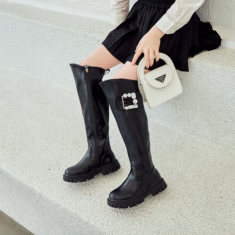 Giày bốt AMILA cổ cao thời trang sành điệu cho trẻ em