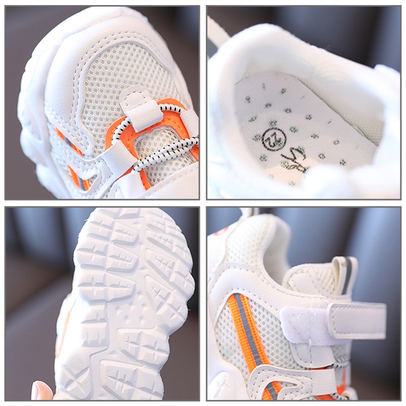 Giày thể thao AMILA phối lưới thoáng khí thời trang mùa xuân phong cách Hàn Quốc mới cho bé trai và bé gái