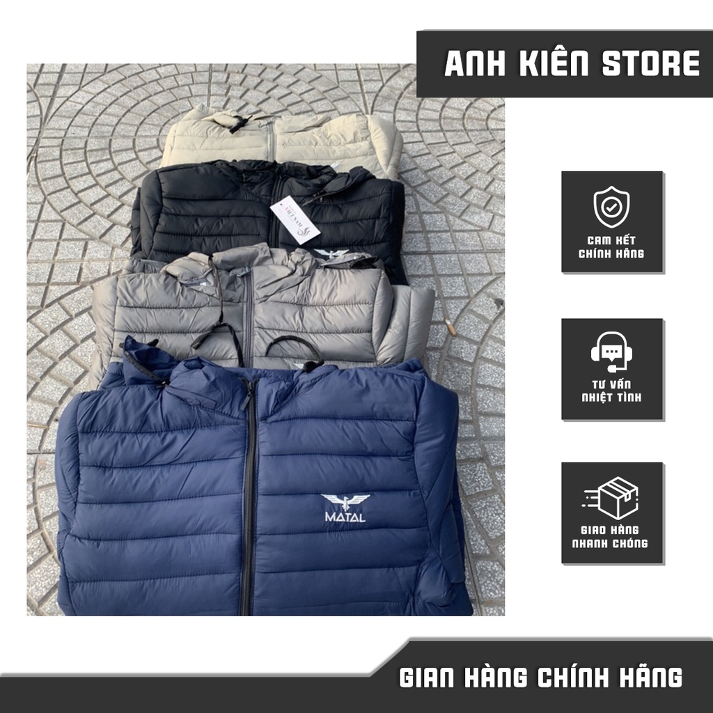Áo phao nam siêu nhẹ ⚡ GIÁ SỐC ⚡ Áo phao nam trần bông siêu nhẹ 3 lớp dày cực ấm