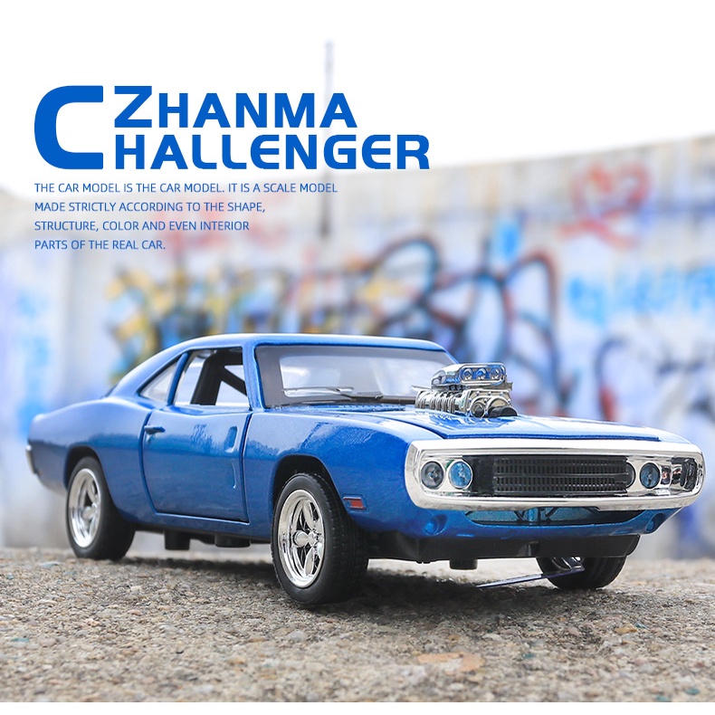Mô Hình Xe Ô Tô Dodge Challenger Hellcat Tỉ Lệ 1: 32