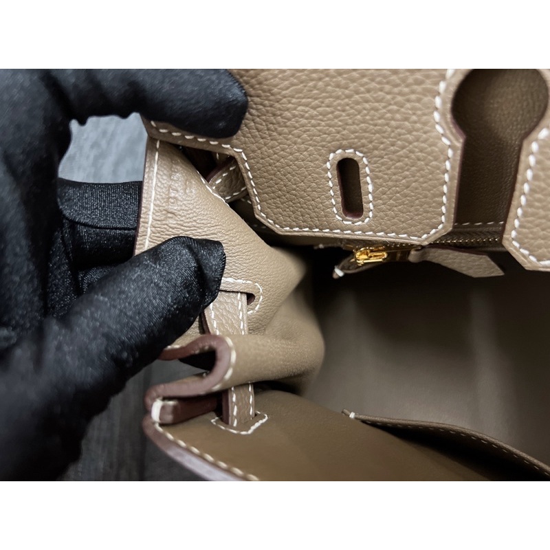 Túi xách HM B25 màu ghi bản khâu togo