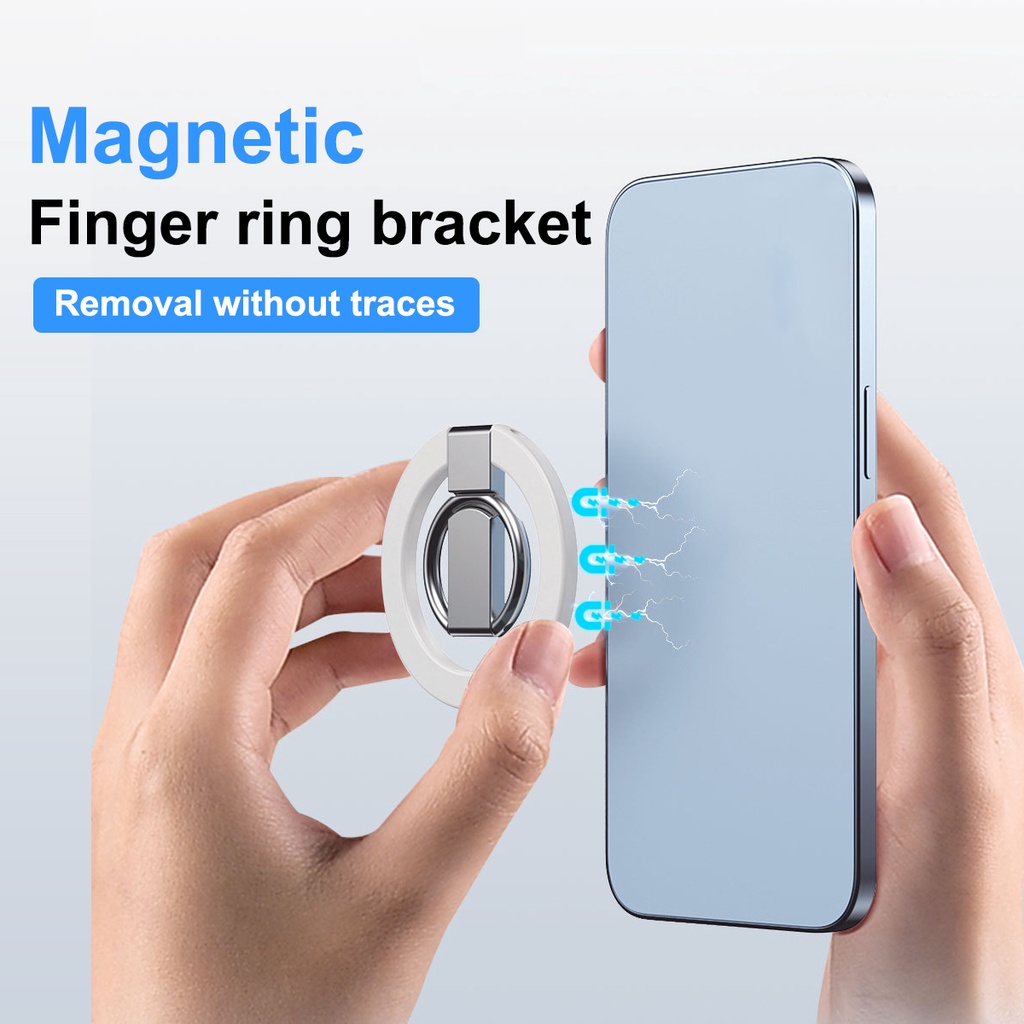 Nhẫn Đỡ Điện Thoại Từ Tính Mini Gắn Xe Hơi Cho Ip-hone 14 12 13 Pro Max