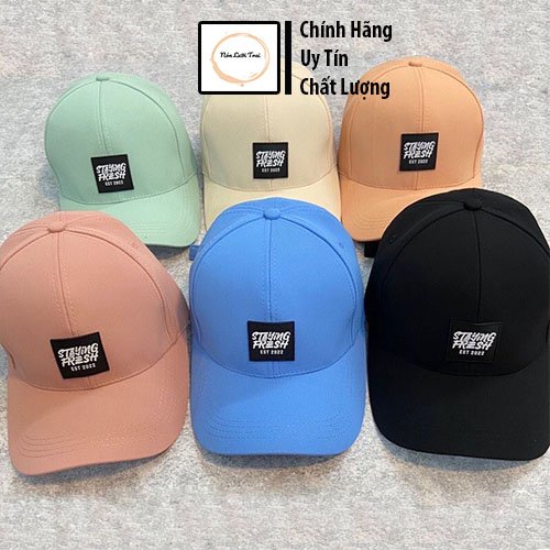 Mũ lưỡi trai ❤️ Nón kết thêu tem Staying Thời Trang Unisex Nam Nữ