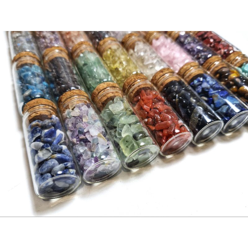 Các loại hũ đá vụn bóng tự nhiên thanh tẩy Tarot, hỗ trợ tăng năng lượng, trưng bày sưu tầm..