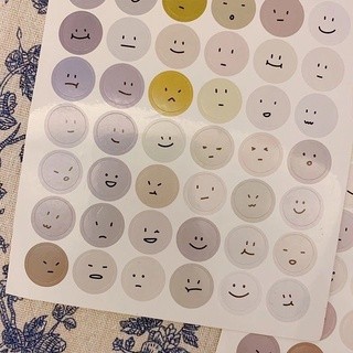 Sticker 35 mặt tròn cảm xúc