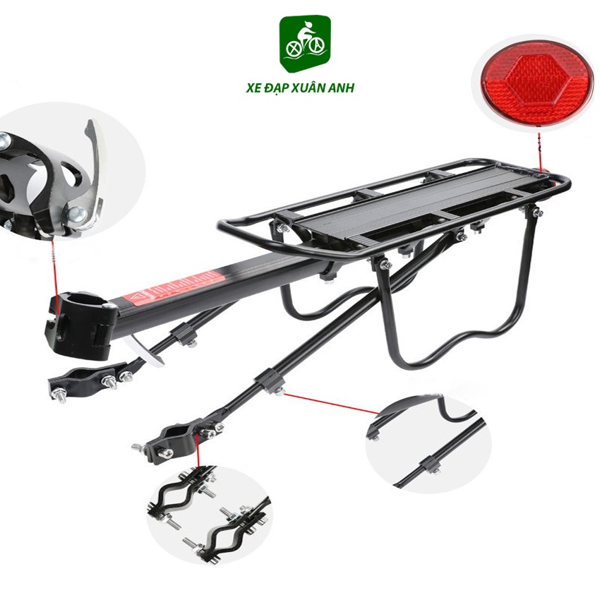Baga Gắn Cốt Yên Xe Đạp Tải Trọng Lên Đến 45 Kg Kệ Yên Sau Gắn Thêm