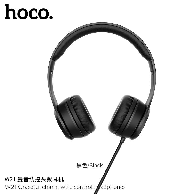 Tai nghe chụp tai Hoco W21 - Có Mic đàm thoại - Thiết kế trẻ trung, nghe nhạc cực phê - Educase86