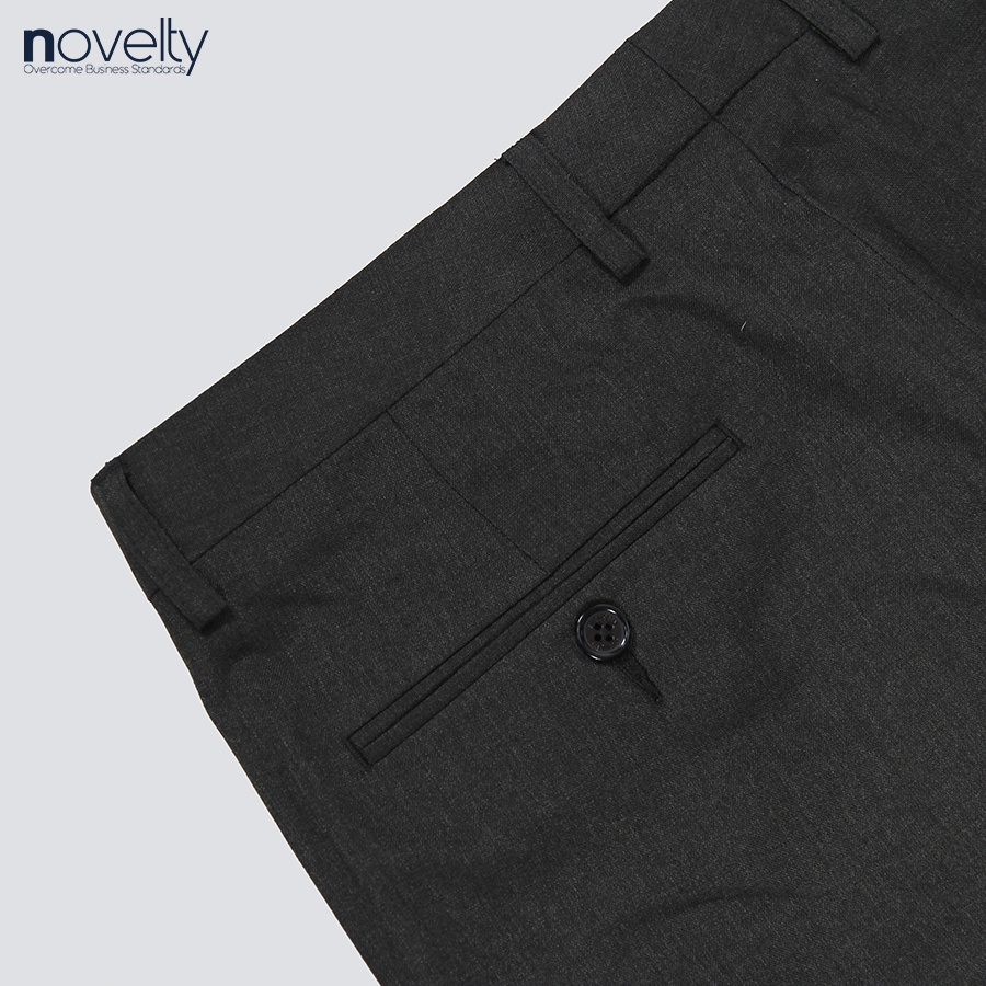 Quần tây nam Novelty 0Ply Regular fit màu xám đậm NQTMMDMPRR2209950