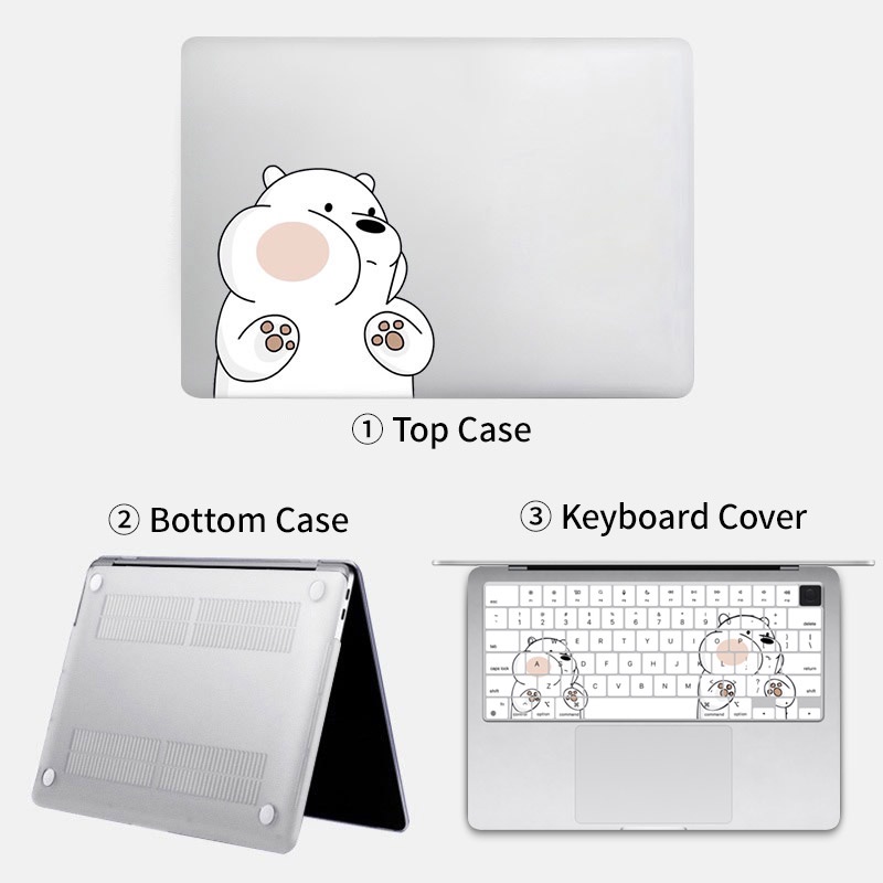 Ốp Máy Tính Bảng Trong Suốt In Hoạt Hình Cho MacBook Air Pro13 16 M1 Chip Pro 14 16 15 Inch Pro13.3 2022 M2 2021 Air 13.6 2022 M2