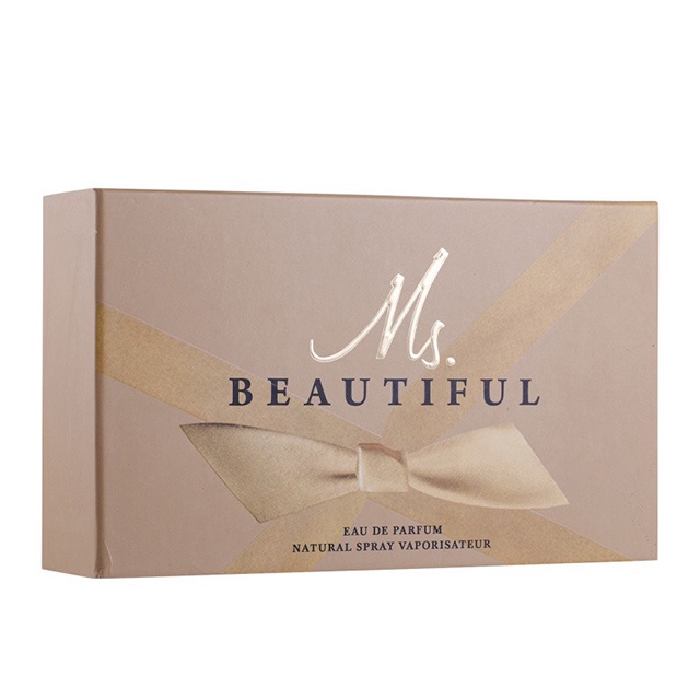 Set 3 Chai Nước Hoa Nữ Nắp Nơ MS.Beautiful Cao Cấp Thơm Lâu