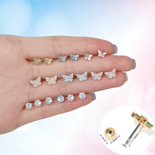 Bướm nhỏ bông tai đinh vít bóng trang sức khuyên bông tai thời trang tính khí bông tai đinh 1 cái