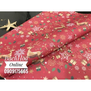 Giấy gói quà Noel-Giáng sinh - giấy gân