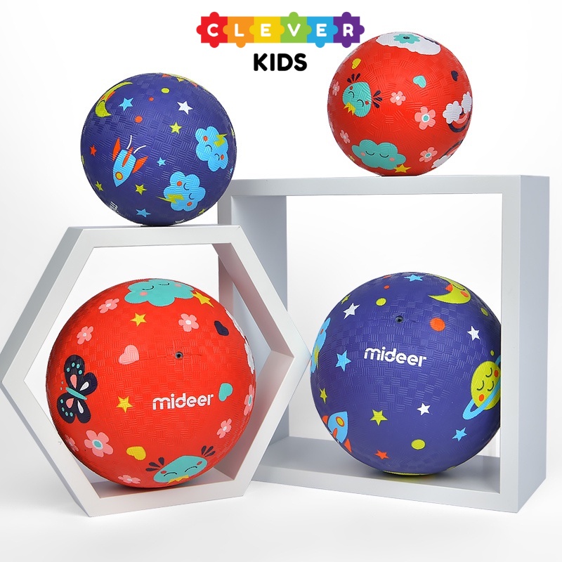 Bóng Hơi Cho Bé Playround Ball Mideer, Đồ Chơi Vận Động Cho Bé Từ 1 Tuổi (Tặng Kèm Bơm Bóng) - CleverKids