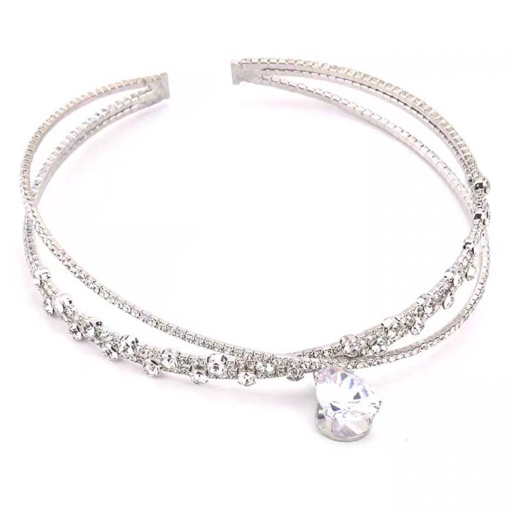 Dây Chuyền Pha Lê Hình Giọt Nước Dùng Trang Trí Tóc Phong Cách Bohemian JP5